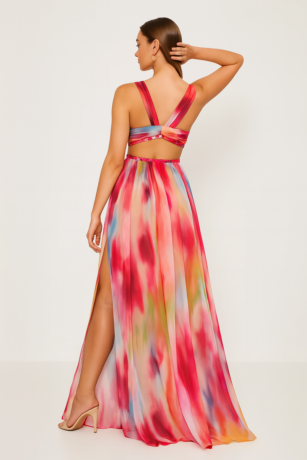 Freya™ | Bemaltes Maxikleid