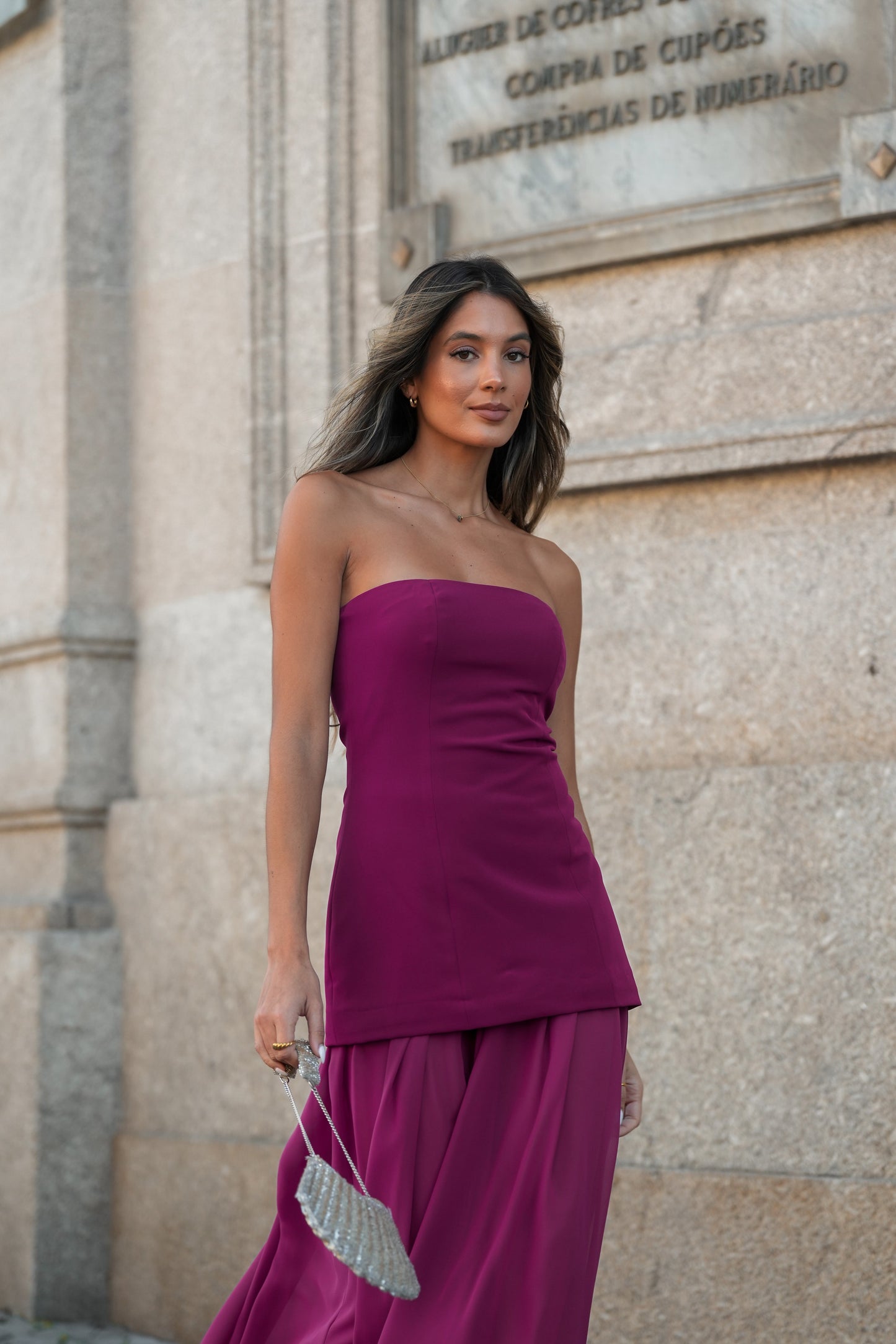Isolde™ | Abendkleid mit fließendem Cape