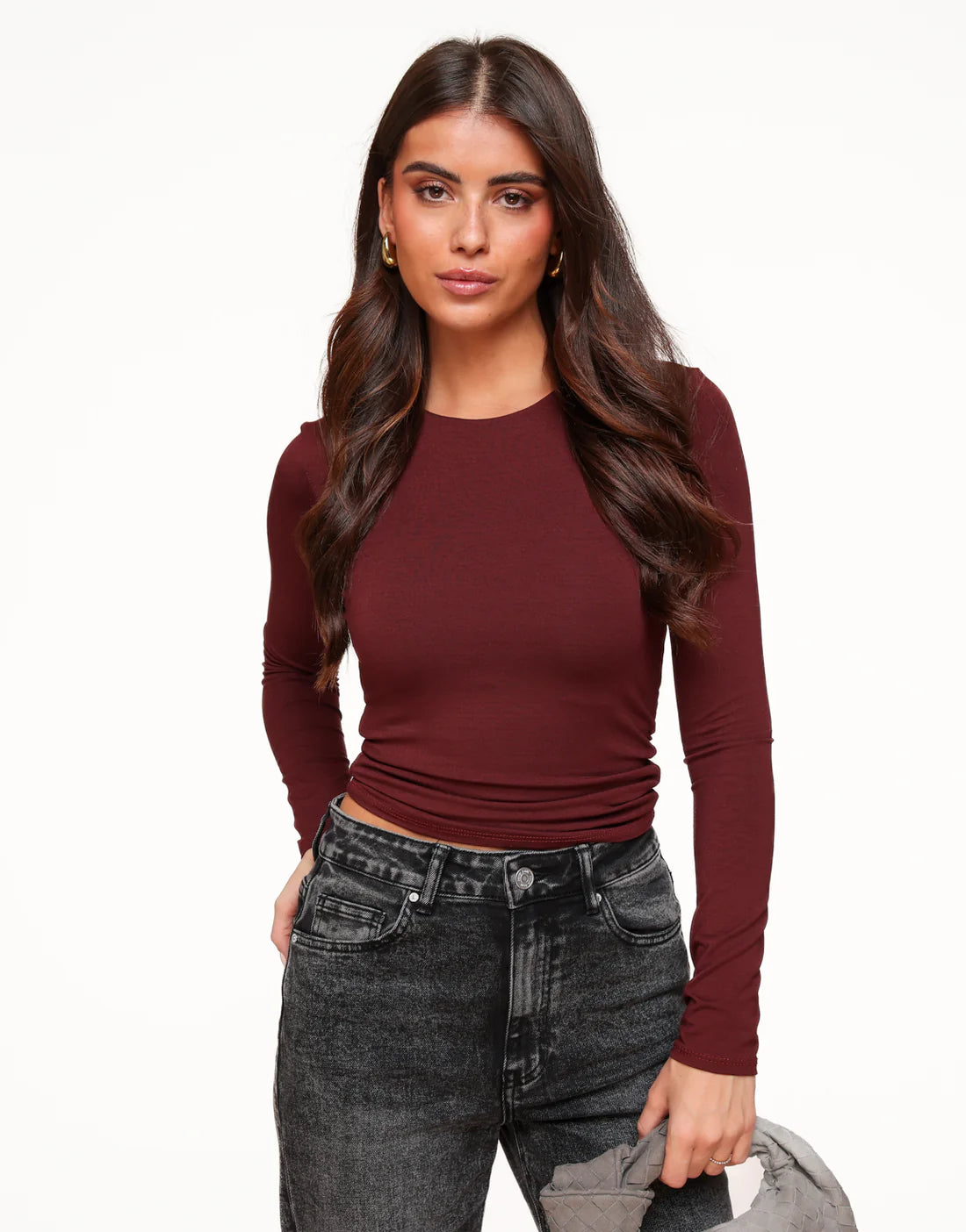 Traudl™ | Basic Langarm Top