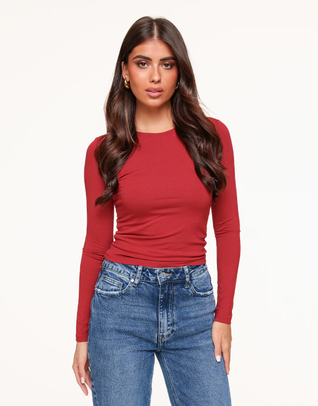 Traudl™ | Basic Langarm Top