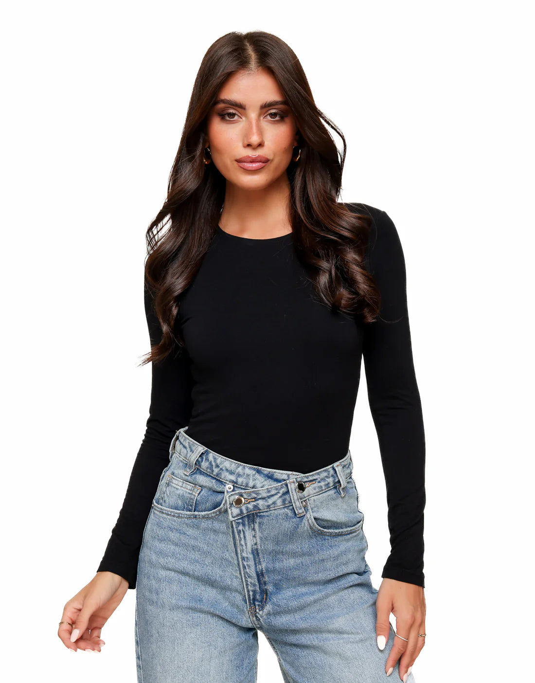 Traudl™ | Basic Langarm Top