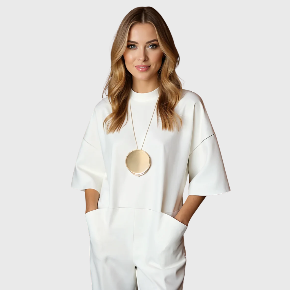 Clarisse™ | Elegant Short Sleeve Jumpsuit