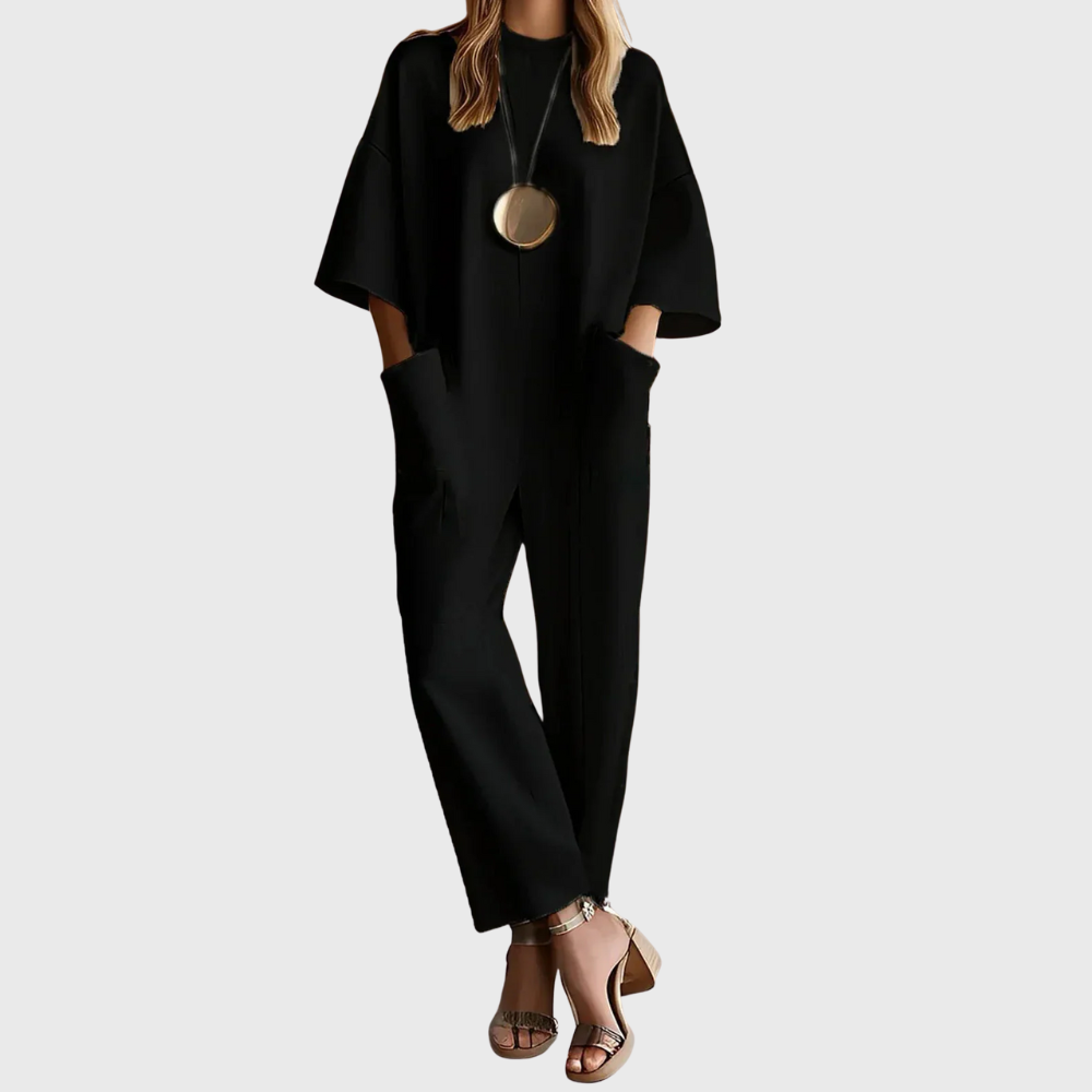 Clarisse™ | Elegant Short Sleeve Jumpsuit