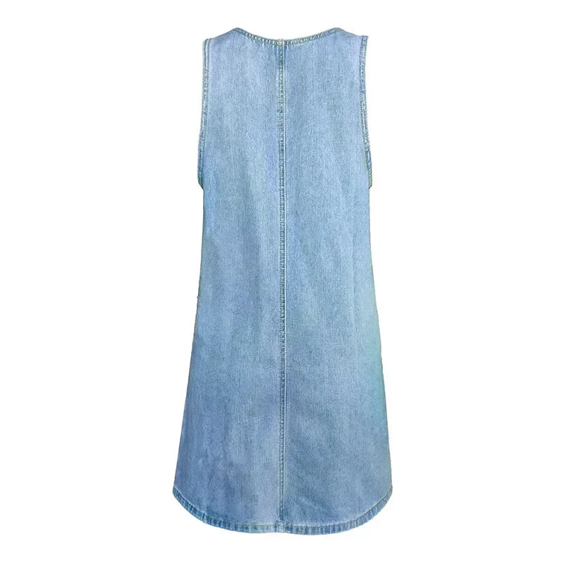 Heike™ | Denim-Sommerkleid