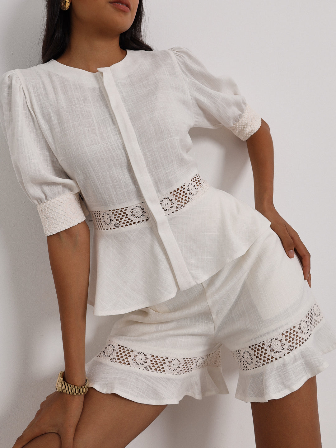 Pavira™ | Baumwoll Spitzen Top