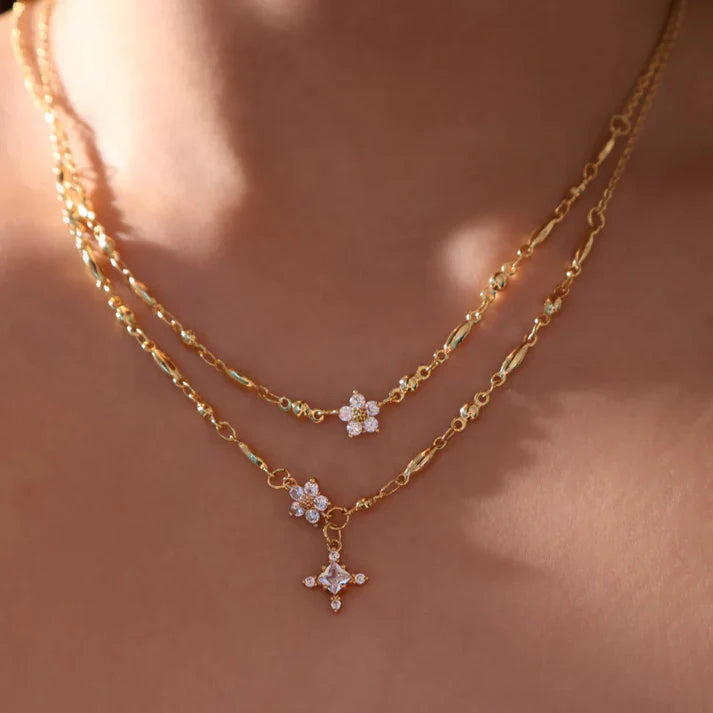 Diamant Kreuzkette