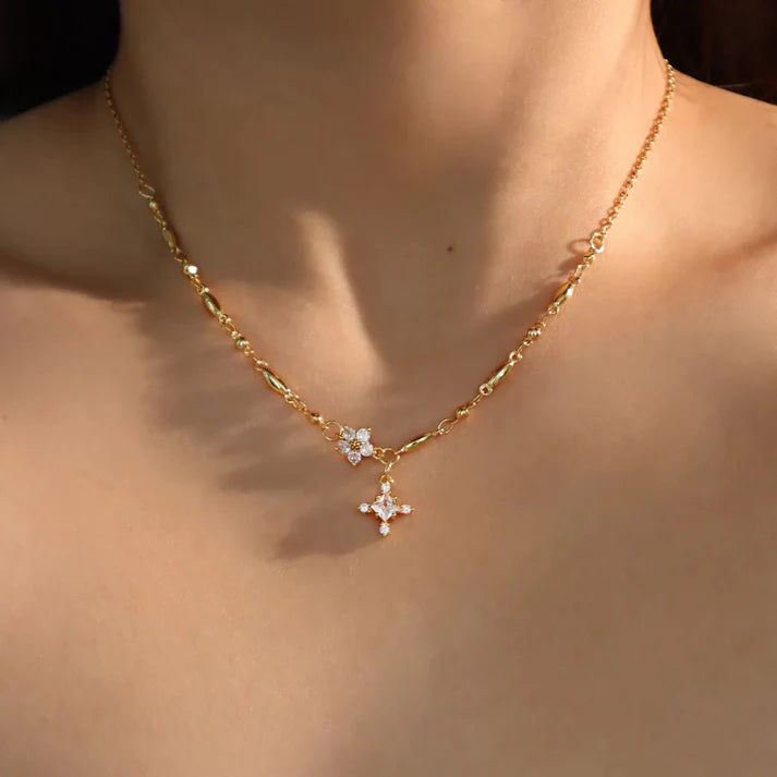 Diamant Kreuzkette