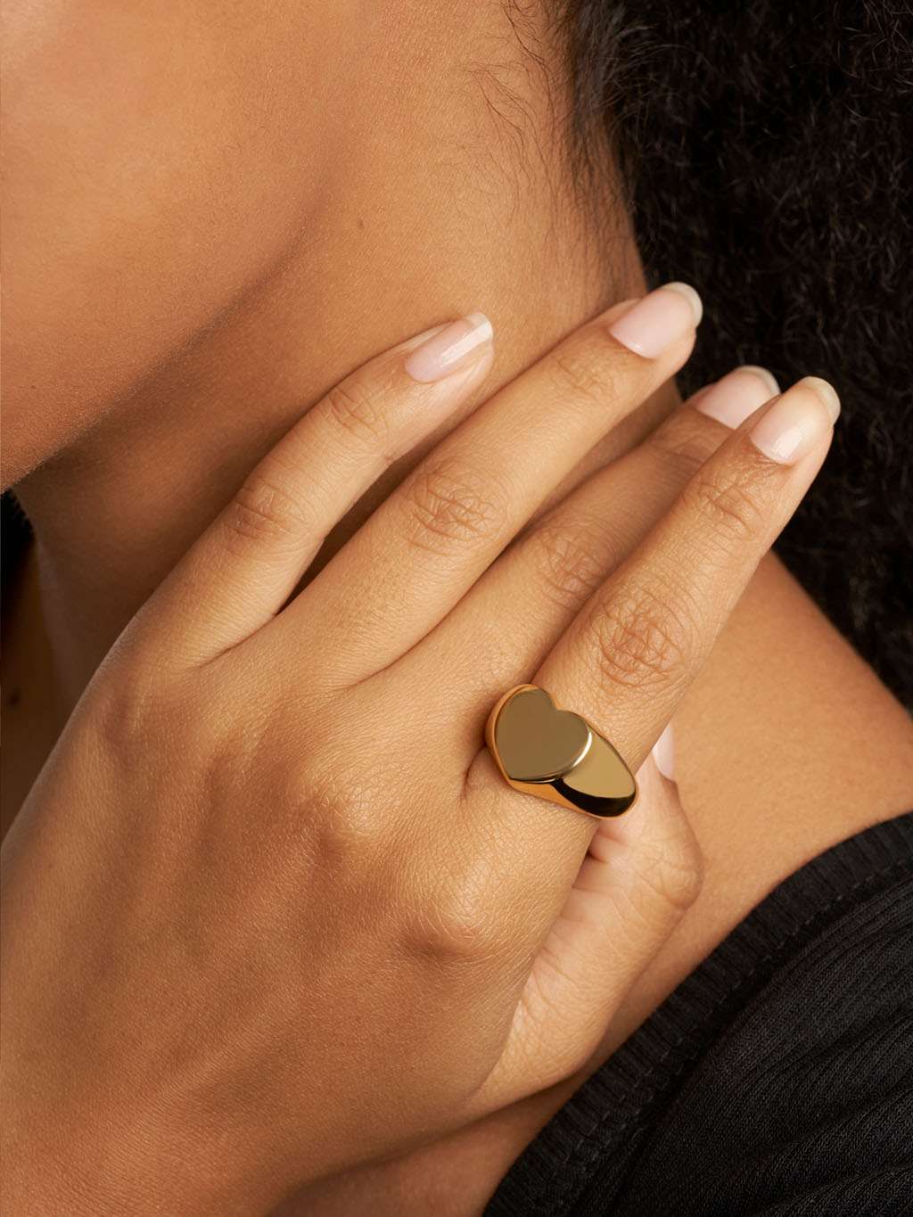 Bellora™ | Ring mit Goldenem Herz-Anhänger