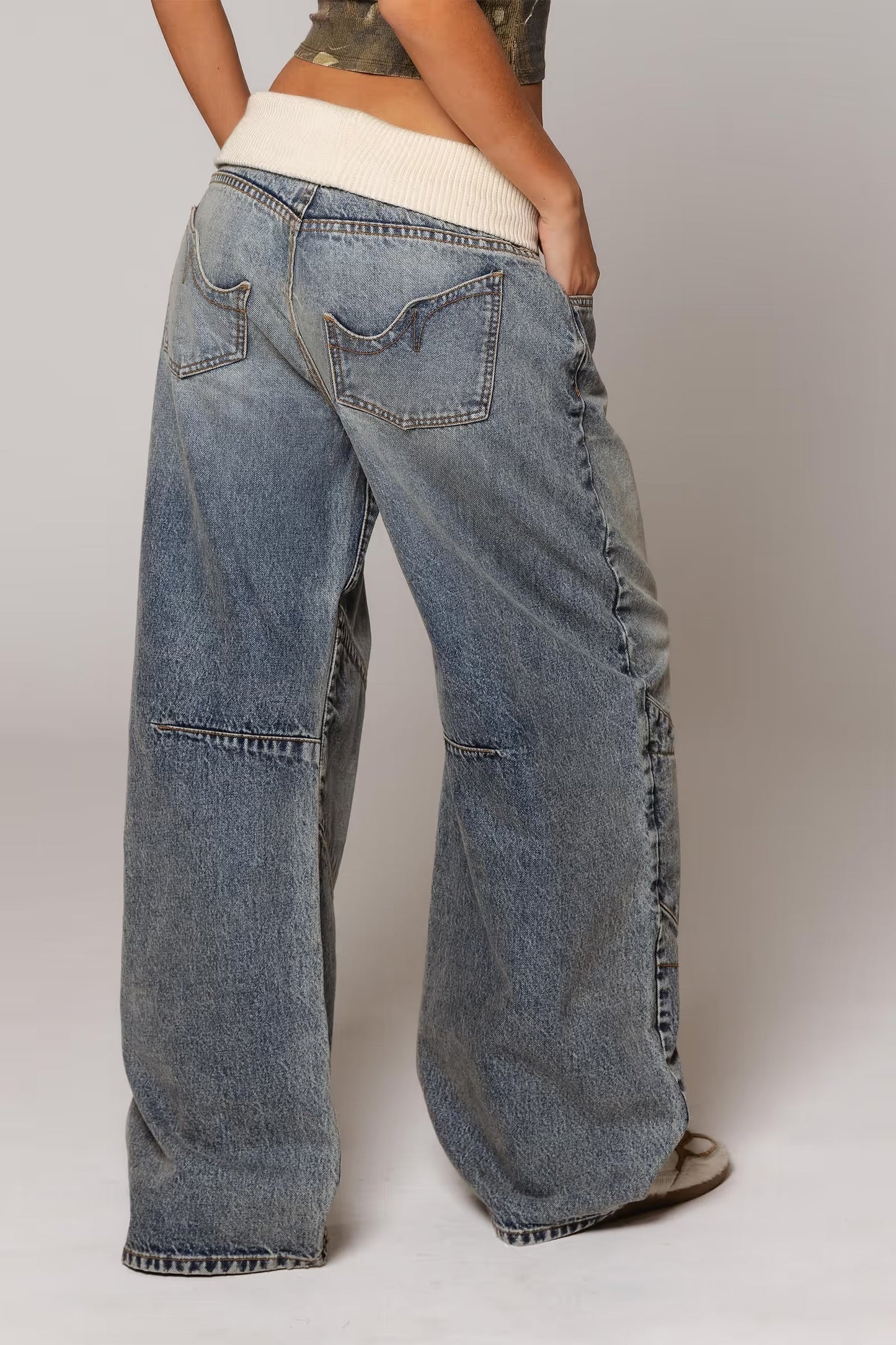 Jolanda™ | Tief sitzende Baggy-Jeans