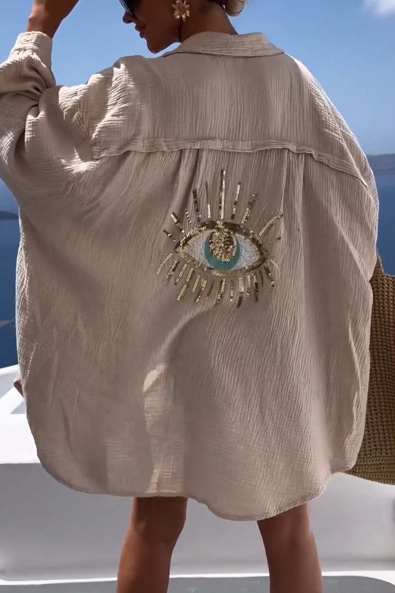 Aveda™ | Kristall-Auge Boho-Shirt