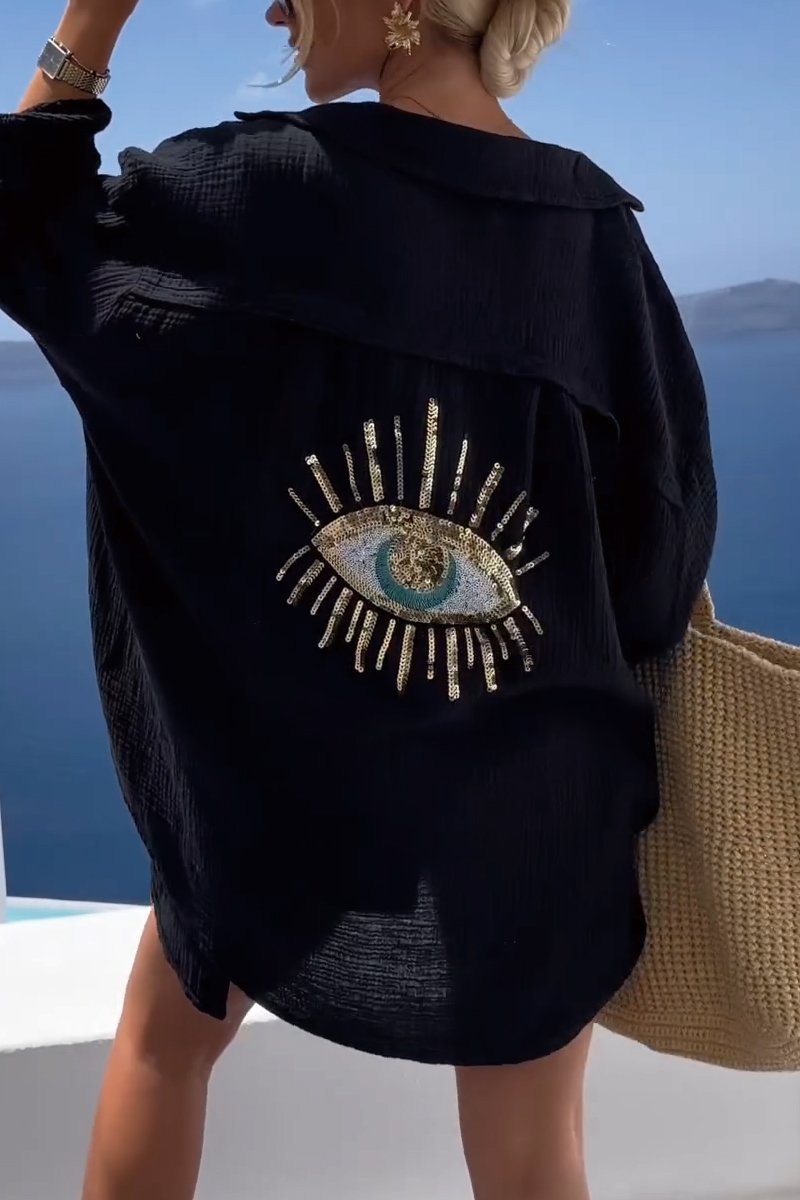 Aveda™ | Kristall-Auge Boho-Shirt