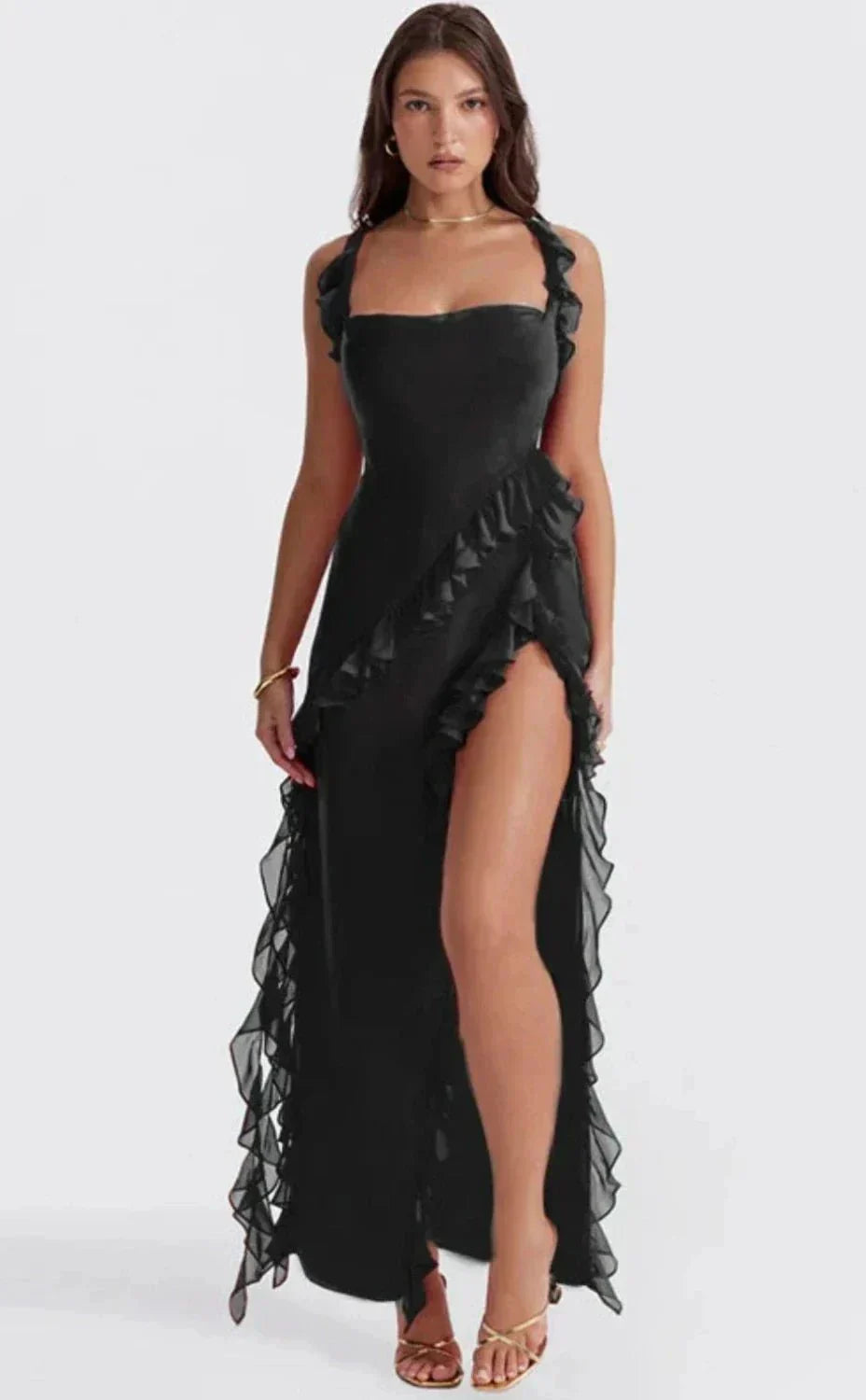 Elara™ | Stilvolles Maxi mit Schlitz