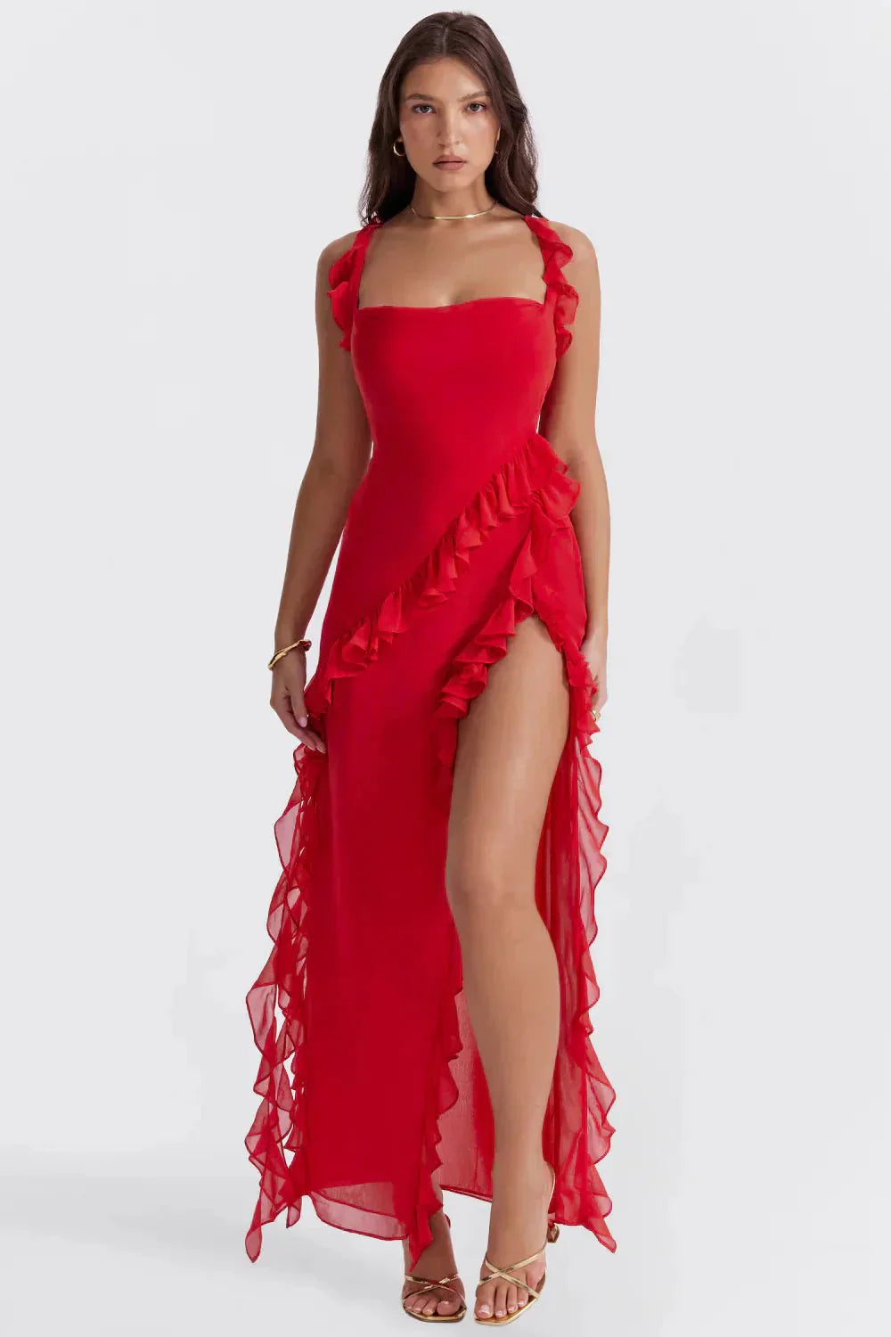 Elara™ | Stilvolles Maxi mit Schlitz
