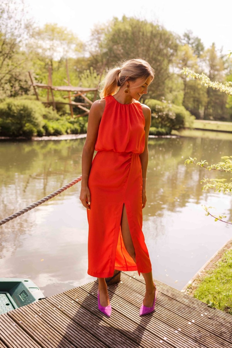 Irmela™ | Elegantes Midi-Sommerkleid
