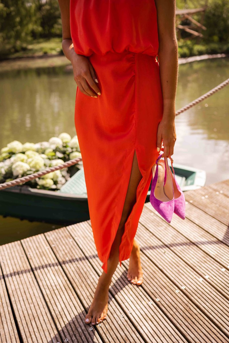 Irmela™ | Elegantes Midi-Sommerkleid