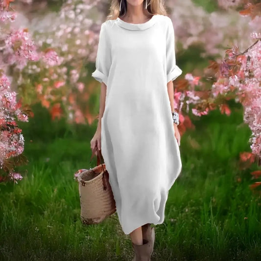 Stella™ | Elegantes Leinenkleid