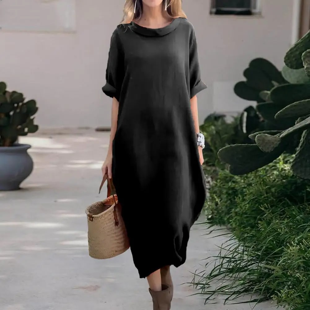 Stella™ | Elegantes Leinenkleid