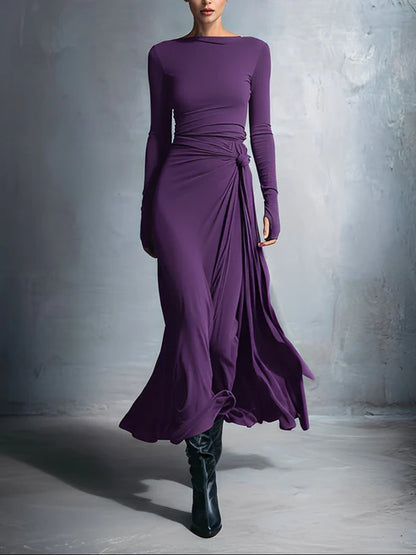 Hannah™ | Maxikleid mit seitlichem Knoten