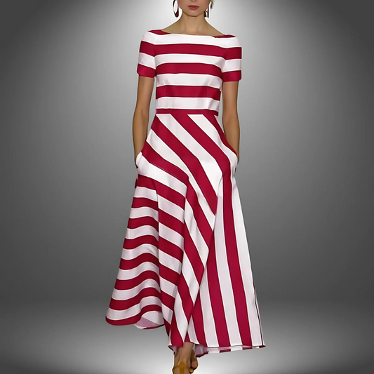 Grete™ | Kleid mit subtilen Streifen