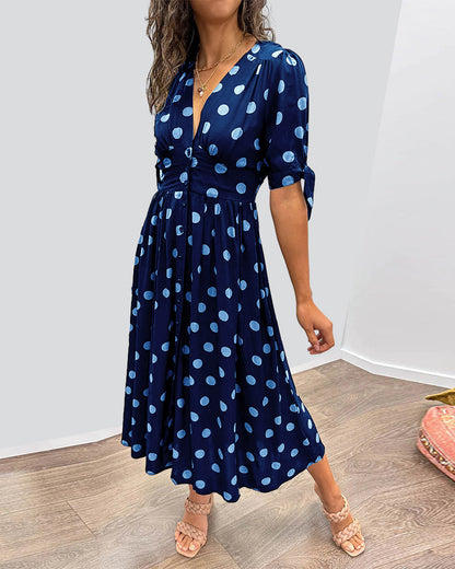 Alvina™ | Schickes Polka-Sommerkleid