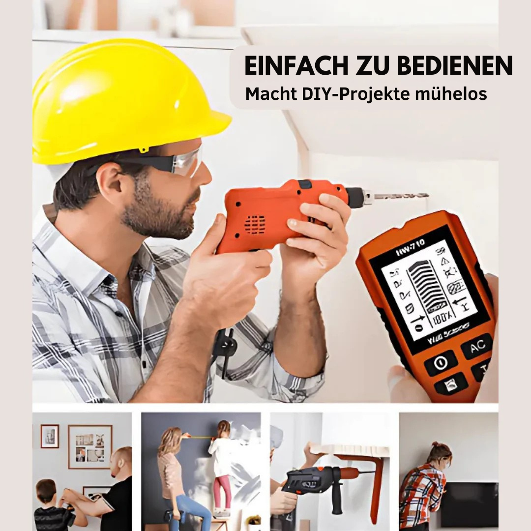 WallScan™ Pro – Multifunktionaler Metall-, Holz- & Kabeldetektor