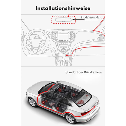 DriveView™ | Auto-Spiegel DVR mit Front/Rückkamera