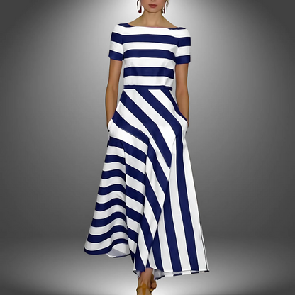 Grete™ | Kleid mit subtilen Streifen