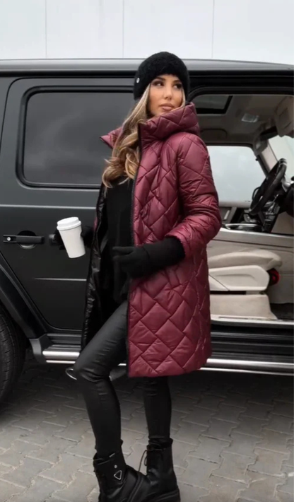 Isabell™ | Gesteppter Puffer-Mantel mit Kapuze