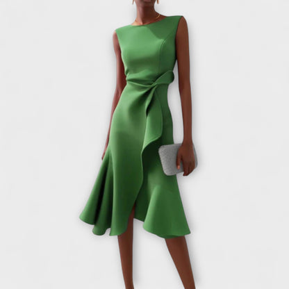 Elanisse™ | Zeitloses Drapiertes Midikleid