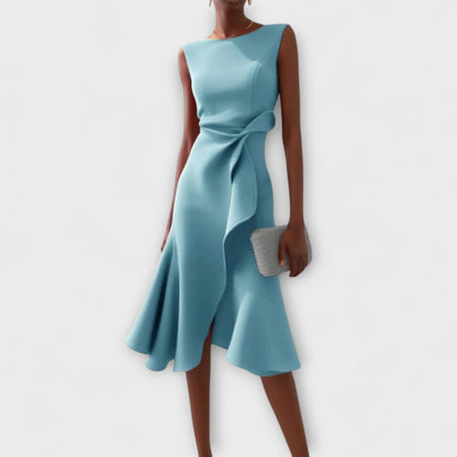 Elanisse™ | Zeitloses Drapiertes Midikleid
