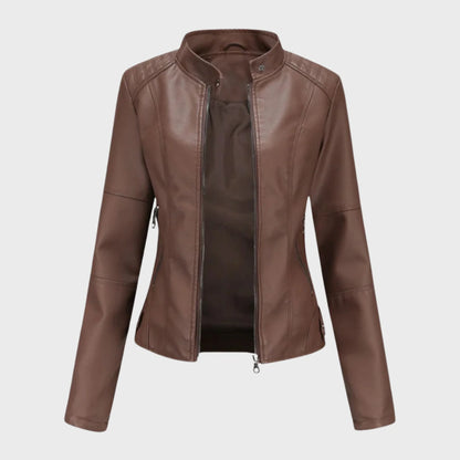 Bella™ | Winter Lederjacke
