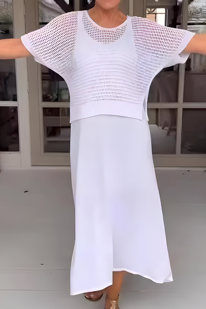 Noelle™ | Sommerkleid mit Strickmieder