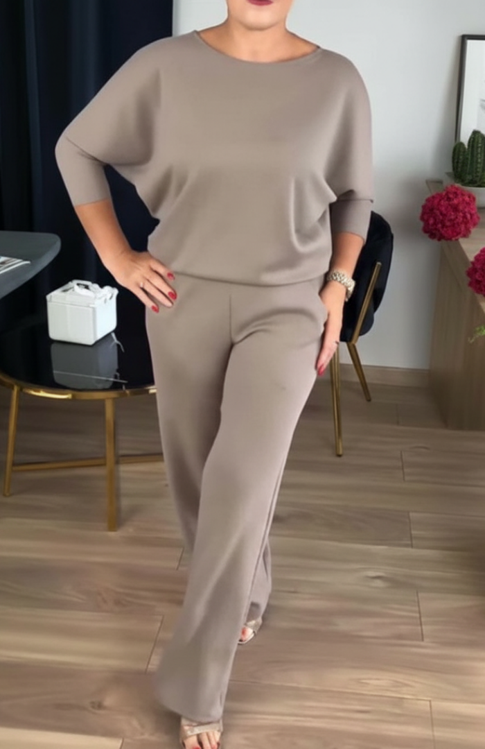 Veralyn™ | Eleganter Langer Mantel | 3-Teiliges Set