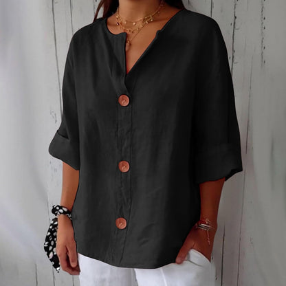 Gertrud™ | Stilvolle Oversize-Bluse aus Leinen