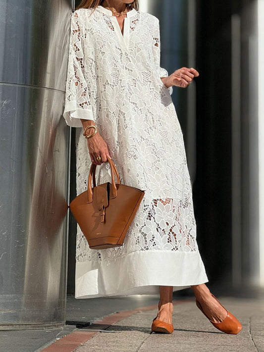 Florentia™ | Besticktes Dahlienkleid
