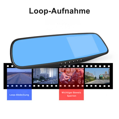 DriveView™ | Auto-Spiegel DVR mit Front/Rückkamera