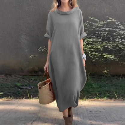 Stella™ | Elegantes Leinenkleid