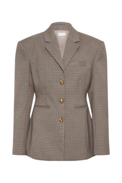 Clarina™ | Eleganter Karoblazer mit Taillierung