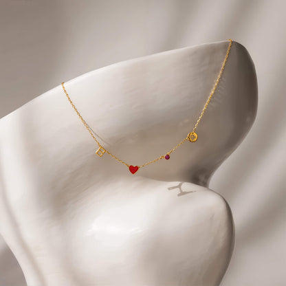 Personalisierte Herz-Kette