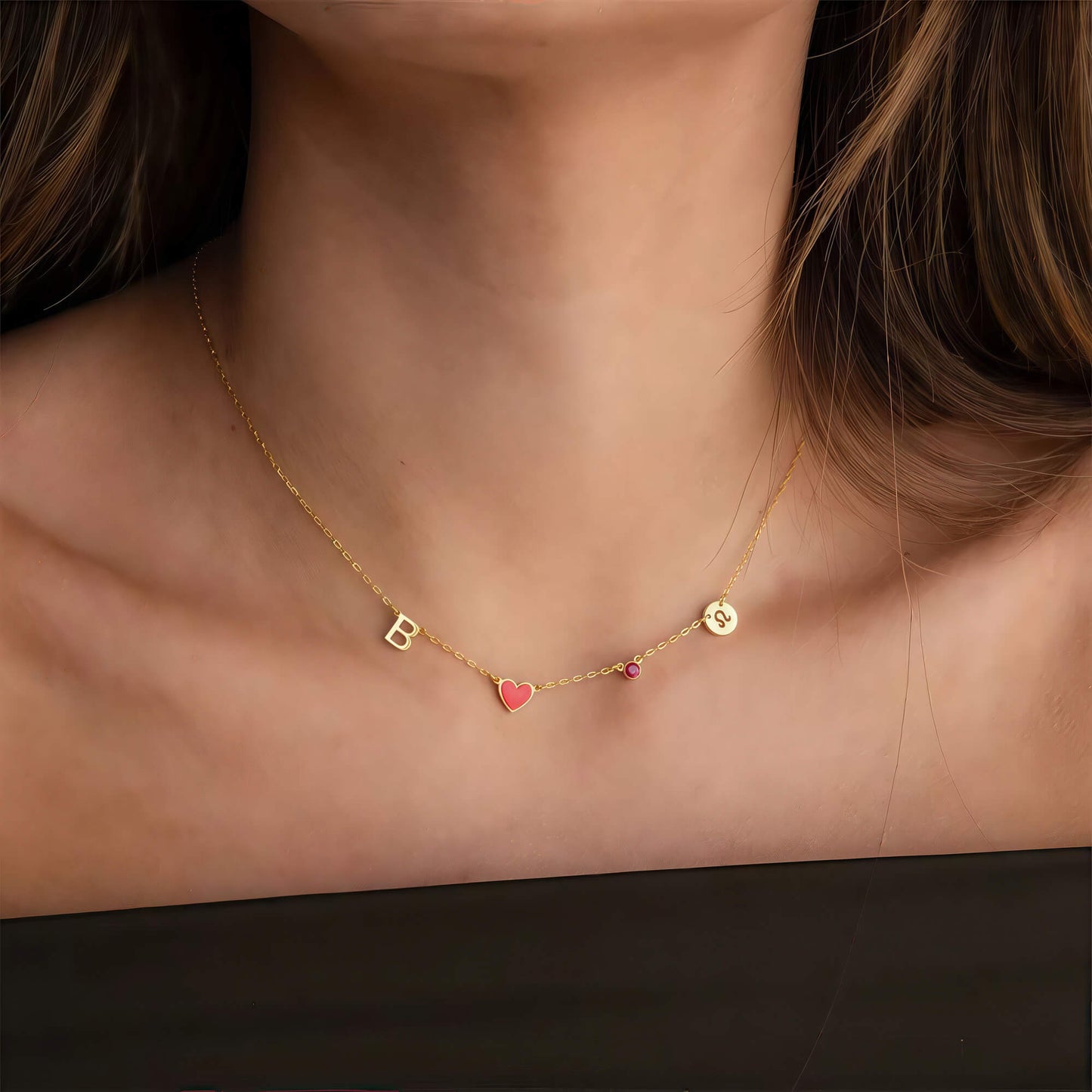 Personalisierte Herz-Kette