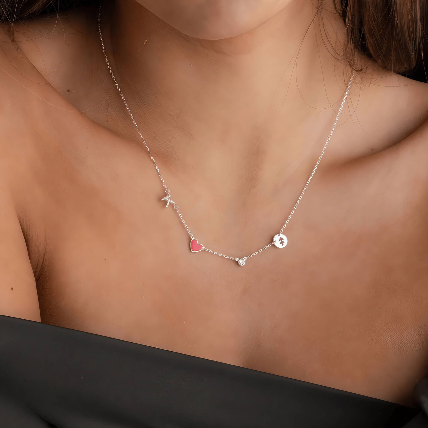 Personalisierte Herz-Kette