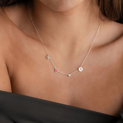 Personalisierte Herz-Kette