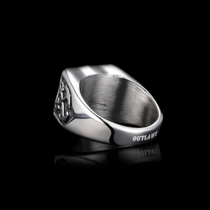 Fleurva™ | Ring mit Überkreuzten Ankern