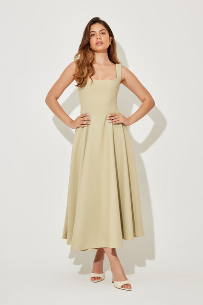 Aurenya™ | Anmutiges Fließendes Midikleid