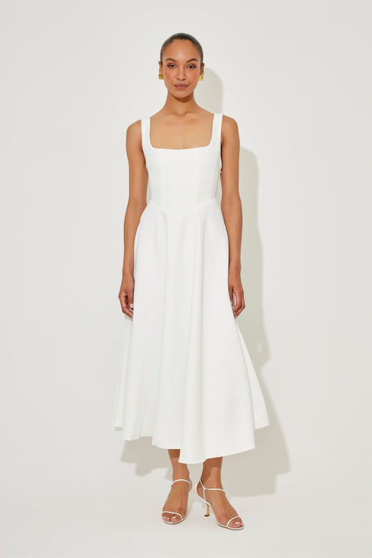 Aurenya™ | Anmutiges Fließendes Midikleid