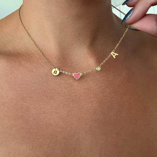 Personalisierte Herz-Kette