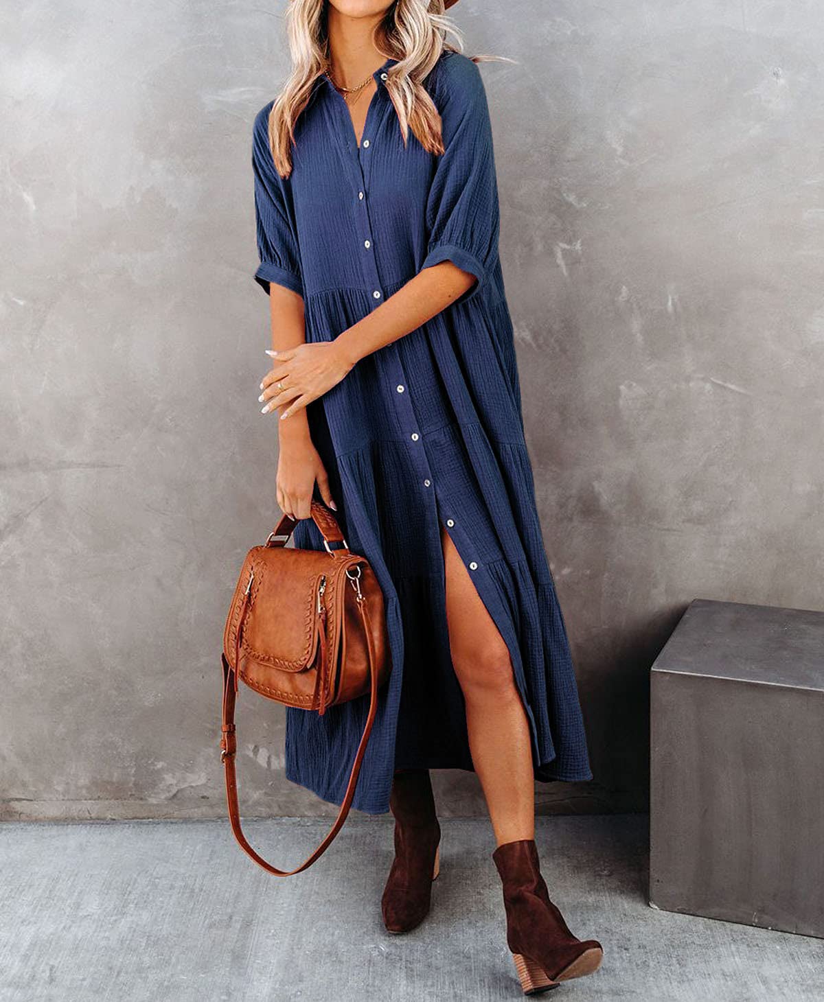 Luna | Luxuriöses Hemdkleid mit Rüschen