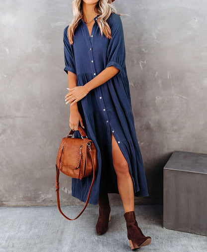 Luna | Luxuriöses Hemdkleid mit Rüschen