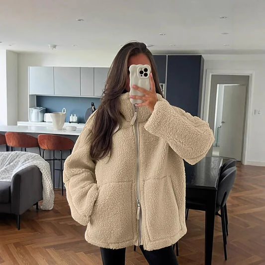 Veronika™ | Oversize-Teddy-Mantel