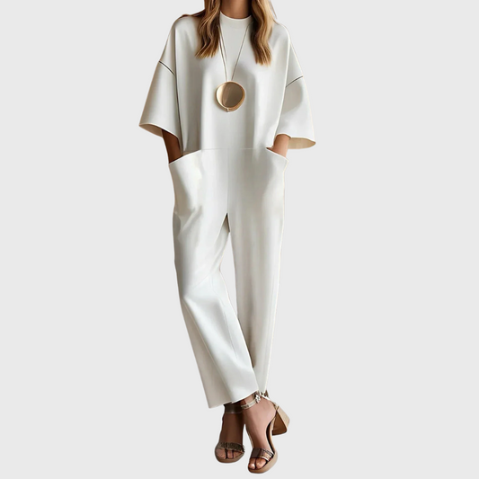 Clarisse™ | Elegant Short Sleeve Jumpsuit